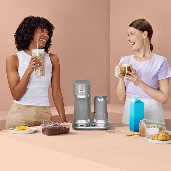 Open Box - Mr. Coffee -  Latte Lux 4-in-1 Iced and Hot Single-Se Gray - Picture 5 of 6